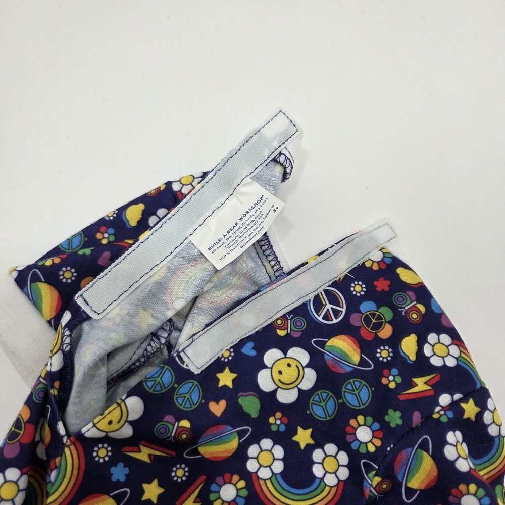BUILD A BEAR Plush Groovy Rainbow Sleeper 70s Theme Pajamas - Picture 7 of 8